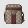 Gucci GG Unisex Ophidia GG Shoulder Bag in BeigeEbony GG Supreme Canvas