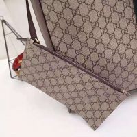 Gucci GG Unisex Ophidia GG Tote in BeigeEbony GG Supreme Canvas (1)