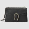 Gucci GG Women Dionysus Small Shoulder Bag in Tiger Head with Crystals-Black