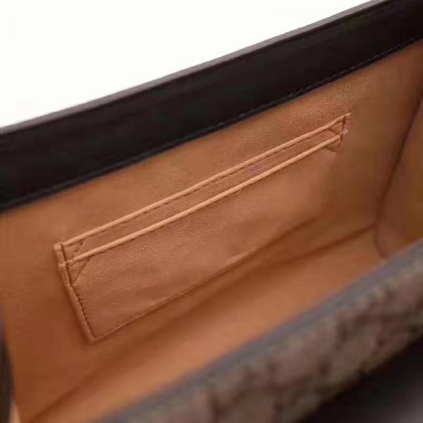Gucci GG Women GG Padlock Small GG Top Handle Bag in Beige GG Supreme Canvas (9)