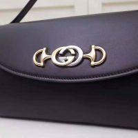 Gucci GG Women Gucci Zumi Smooth Leather Small Shoulder Bag with Interlocking G Horsebit (1)