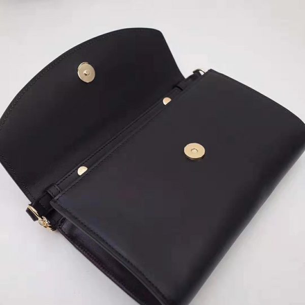 Gucci GG Women Gucci Zumi Smooth Leather Small Shoulder Bag with Interlocking G Horsebit (8)