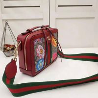 Gucci GG Women Ophidia GG Flora Small Shoulder Bag in BeigeEbony GG Supreme Canvas (1)