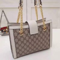 Gucci GG Women Padlock GG Small Shoulder Bag in BeigeEbony GG Supreme Canvas (1)