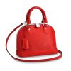 Louis Vuitton LV Women Alma BB Handbag in Epi Leather-Red