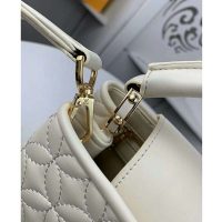 Louis Vuitton LV Women Capucines BB Handbag in Lambskin with Monogram Flowers-Beige