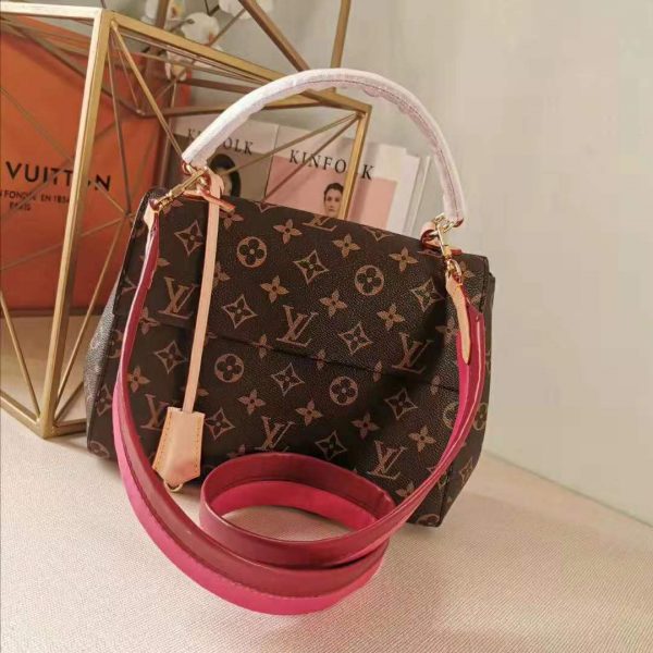 Louis Vuitton LV Women Cluny BB Handbag in Monogram Canvas-Rose (8)