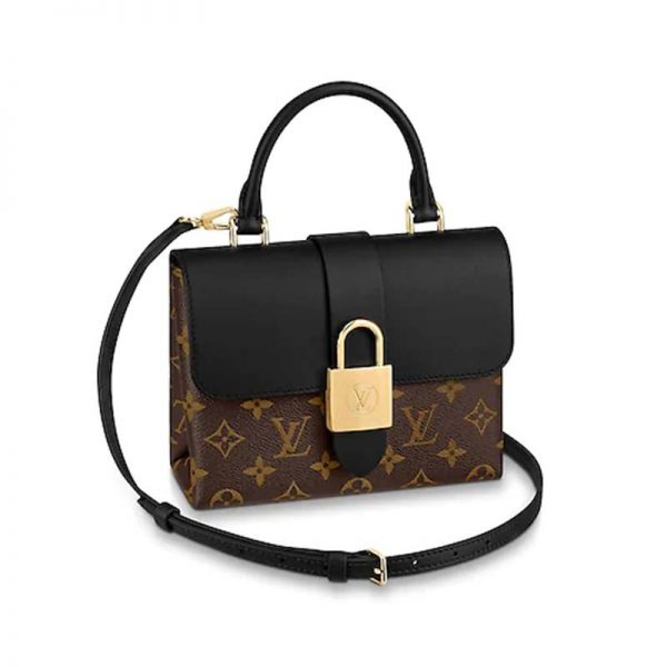 Louis Vuitton LV Women Locky BB Bag in Monogram Coated Canvas and Epi Leather-Black