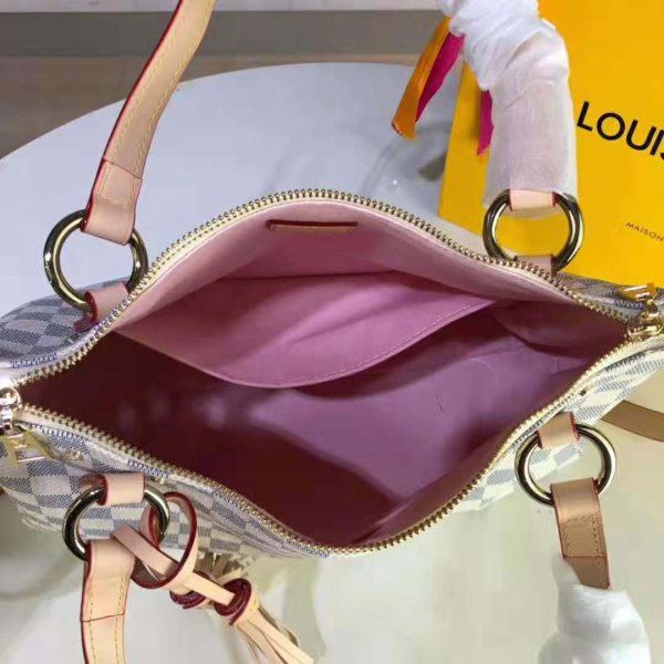 Louis Vuitton LV Women Lymington Zipped Tote in Damier Azur Coated Canvas (10)