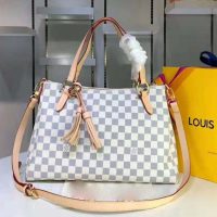 Louis Vuitton LV Women Lymington Zipped Tote in Damier Azur Coated Canvas (1)