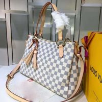 Louis Vuitton LV Women Lymington Zipped Tote in Damier Azur Coated Canvas (1)