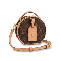 Louis Vuitton LV Women Mini Boîte Chapeau Bag in Monogram Coated Canvas-Chocolate (1)