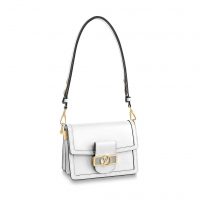 Louis Vuitton LV Women Mini Dauphine Bag in Smooth Calfskin Leather-Aqua (1)