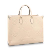 Louis Vuitton LV Women Onthego GM Tote in Monogram Empreinte Giant-Beige (1)