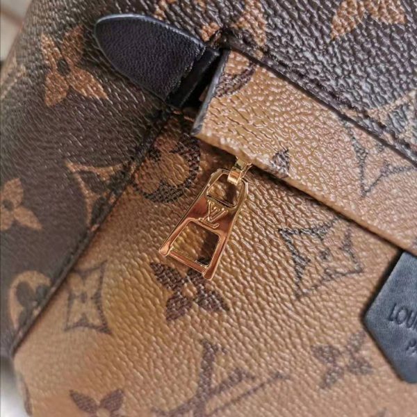Louis Vuitton LV Women Palm Springs PM Backpack in Monogram Reverse Coated Canvas-Brown (6)