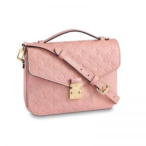 Louis Vuitton LV Women Pochette Métis Handbag in Monogram Empreinte Leather-Pink