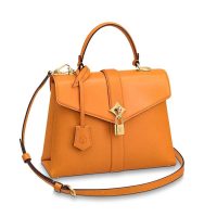 Louis Vuitton LV Women Rose Des Vents PM Handbag in Grained and Smooth Calf Leather-Orange