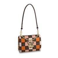 Louis Vuitton LV Women Twist MM Handbag in Smooth Cowhide and Monogram Coated Canvas (2)