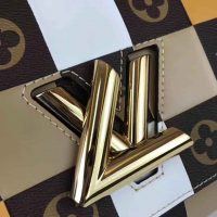 Louis Vuitton LV Women Twist MM Handbag in Smooth Cowhide and Monogram Coated Canvas (2)