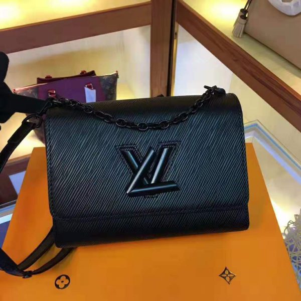 Louis Vuitton LV Women Twist PM Chain Bag in Grained Epi Leather-Black (3)
