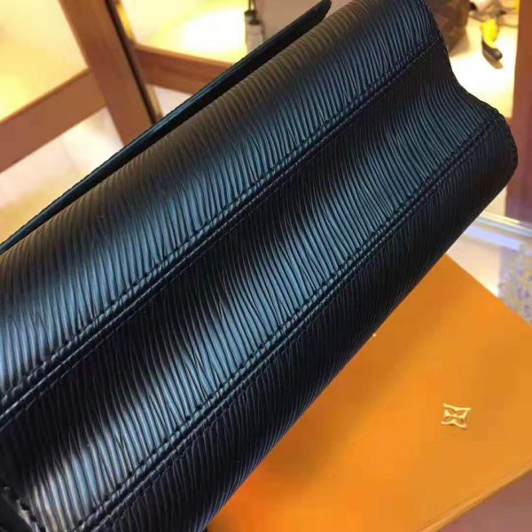 Louis Vuitton LV Women Twist PM Chain Bag in Grained Epi Leather-Black (5)