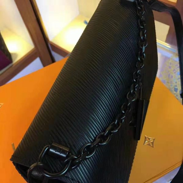 Louis Vuitton LV Women Twist PM Chain Bag in Grained Epi Leather-Black (8)