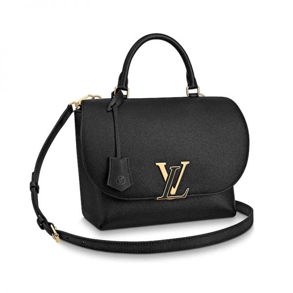 Louis Vuitton LV Women Volta High-End Cross-Body Handbag in Soft Calfskin-Black (1)