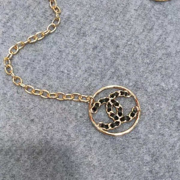 Chanel Women Calfskin & Gold-Tone Metal Belt-Gold (6)