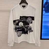 Chanel Women Sweatshirt in Cotton Black White Navy Blue & Silver (1)