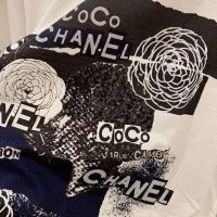 Chanel Women Sweatshirt in Cotton Black White Navy Blue & Silver (1)