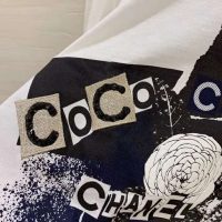 Chanel Women Sweatshirt in Cotton Black White Navy Blue & Silver (1)