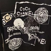 Chanel Women Sweatshirt in Cotton White Black Navy Blue & Silver (1)