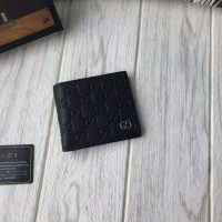 Gucci GG Men Gucci Signature Wallet in Black Gucci Signature Leather with Details (10)