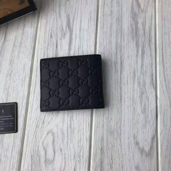 Gucci GG Men Gucci Signature Wallet in Black Gucci Signature Leather with Details (2)