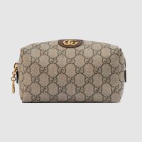 Gucci GG Unisex Ophidia GG Cosmetic Case in GG Supreme Canvas-Red (1)