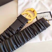 Gucci Unisex Belt with Torchon Double G Buckle in Black Leather (1)