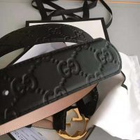 Gucci Unisex Gucci Signature Leather Belt-Black (1)