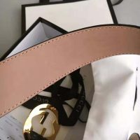 Gucci Unisex Gucci Signature Leather Belt-Black (1)