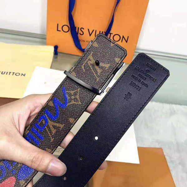 Louis Vuitton LV Initiales 40mm Belt in Monogram Canvas-Brown (11)
