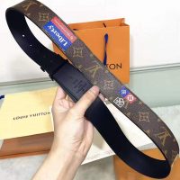 Louis Vuitton LV Initiales 40mm Belt in Monogram Canvas-Brown (1)