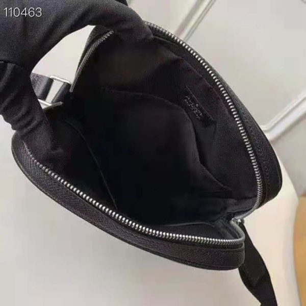 Louis Vuitton LV Men Alex Messenger Bag in Taiga Cowhide Leather-Black (1)
