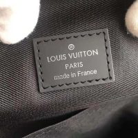 Louis Vuitton LV Men Avenue Sling Bag in Coated Damier Graphique Canvas-Grey (1)