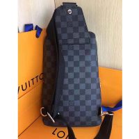 Louis Vuitton LV Men Avenue Sling Bag in Coated Damier Graphique Canvas-Grey (1)