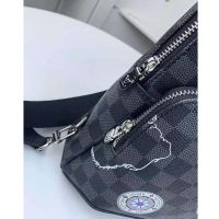 Louis Vuitton LV Men Avenue Sling Bag in Damier Graphite Coated Canvas-Grey (1)