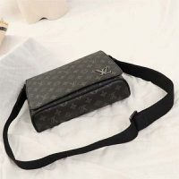 Louis Vuitton LV Men District PM Bag in Monogramme Eclipse Canvas-Grey (5)