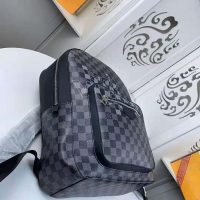 Louis Vuitton LV Men Josh Backpack Bag in Damier Graphite Coated Canvas-Grey (6)