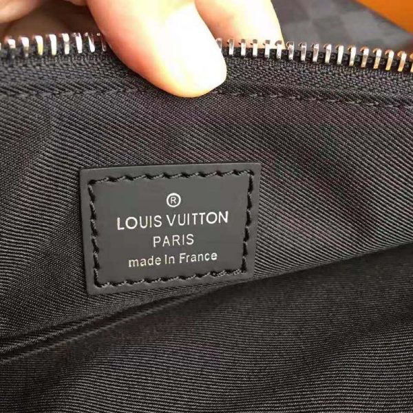 Louis Vuitton LV Men Mick PM Bag in Damier Graphite Canvas-Grey (10)