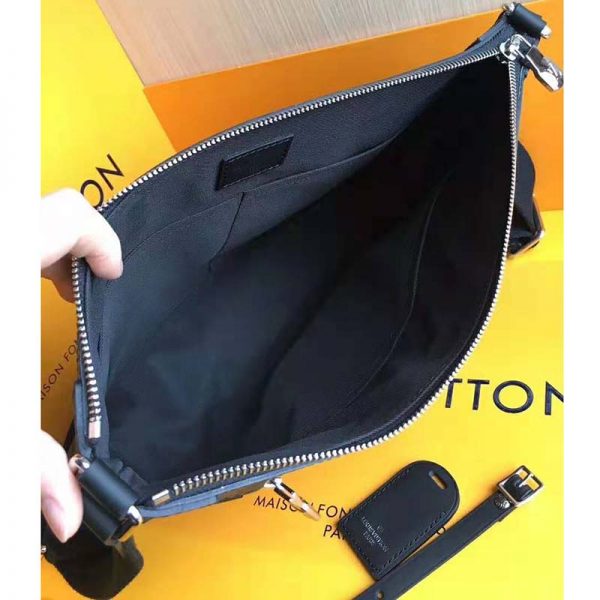 Louis Vuitton LV Men Mick PM Bag in Damier Graphite Canvas-Grey (9)