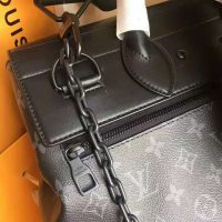 Louis Vuitton LV Men Steamer PM Bag in Monogram Eclipse Coated Canvas-Black (8)