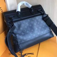 Louis Vuitton LV Men Steamer PM Bag in Monogram Eclipse Coated Canvas-Black (8)